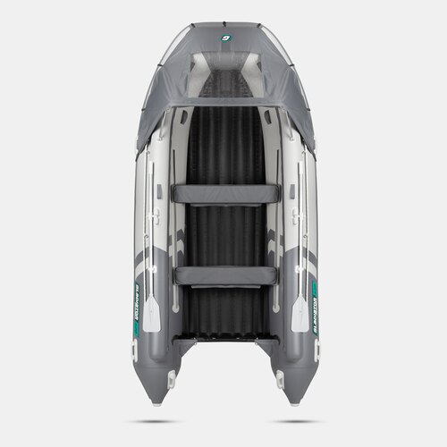 Надувная лодка GLADIATOR E420X PRO светло-темносерый