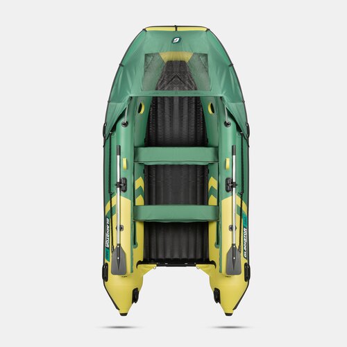 Надувная лодка GLADIATOR E380X PRO зелено-оливковый