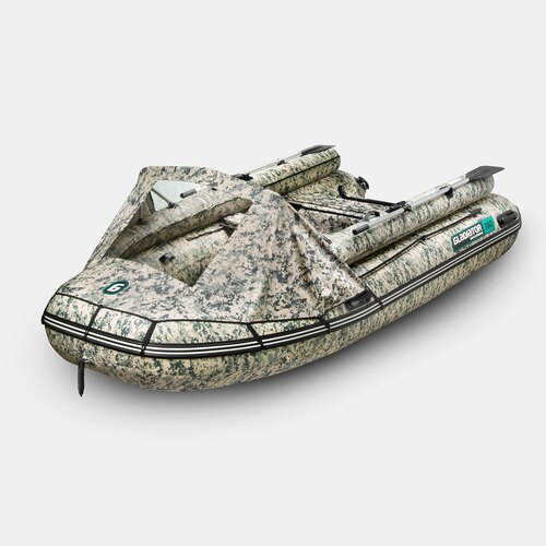 Надувная лодка GLADIATOR E380X PRO цифровой камуфляж
