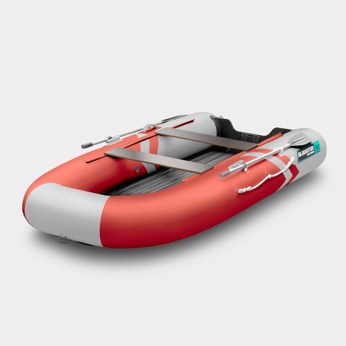 Надувная лодка GLADIATOR E300SL красно-белый