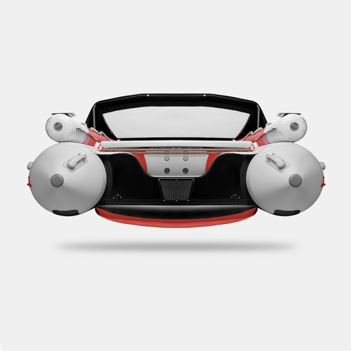 Надувная лодка GLADIATOR E420X красно-белый