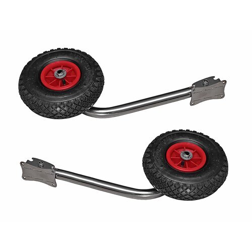 Транцевые колеса д/надувной лодки (изогнутая дуга) 260 мм (2 колеса)